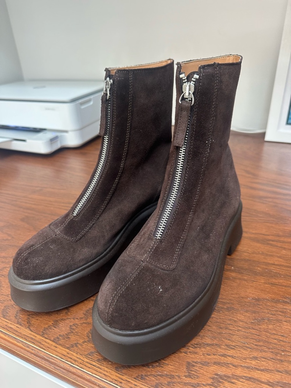 Steve Madden Brown Combat Boots